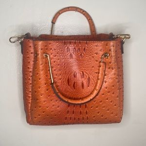 Orange cross body purse